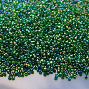 100g 249 Inside Color Peridot/Emerald Lined Toho Seed Beads 15/0 1.5mm WHOLESALE Michael's UK Jewellery