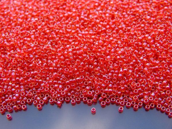 100g 365 Inside Color Light Topaz/Pomegranate Lined Toho Seed Beads 15/0 1.5mm WHOLESALE Michael's UK Jewellery