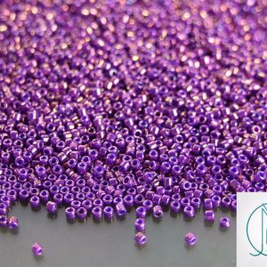 100g 461 Higher Metallic Grape Toho Seed Beads 15/0 1.5mm WHOLESALE Michael's UK Jewellery