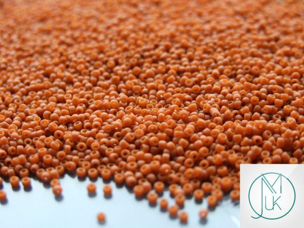 100g 46LF Opaque Frosted Terra Cotta Toho Seed Beads 15/0 1.5mm WHOLESALE Michael's UK Jewellery