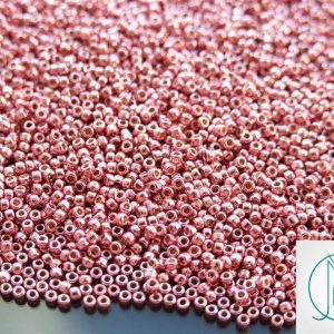 100g 553 Galvanized Pink Lilac Toho Seed Beads 15/0 1.5mm WHOLESALE Michael's UK Jewellery