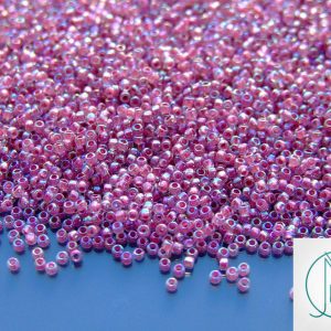 100g 771 Inside Color Cryst/Straw Lined Rainbow Toho Seed Beads 15/0 1.5mm WHOLESALE Michael's UK Jewellery