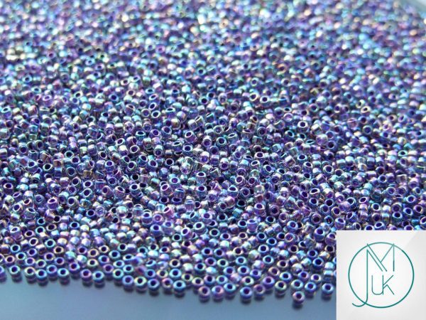 100g 774 Inside Color Rainbow Crystal/Grape Lined Toho Seed Beads 15/0 1.5mm WHOLESALE Michael's UK Jewellery