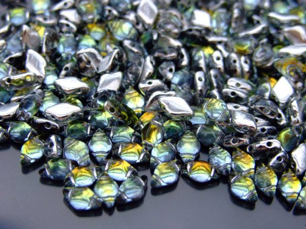 100g GemDuo Beads Backlit Uranium WHOLESALE Michael's UK Jewellery