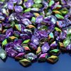 100g GemDuo Beads Magic Line Violet Green WHOLESALE Michael's UK Jewellery