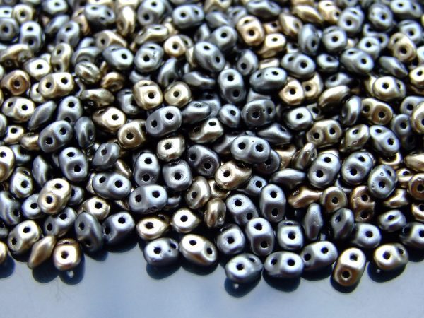 100g SuperDuo Beads Matte Metallic Leather WHOLESALE Michael's UK Jewellery