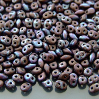 50g MATUBO™ Beads Wholesale SuperDuo Nebula Jet Matte S8C23980 beads mouse