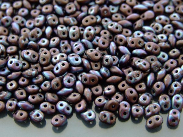 50g MATUBO™ Beads Wholesale SuperDuo Nebula Jet Matte S8C23980 beads mouse