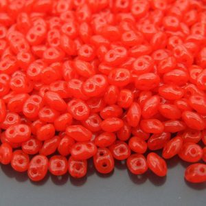 100g SuperDuo Beads Opal Red Bright WHOLESALE Michael's UK Jewellery