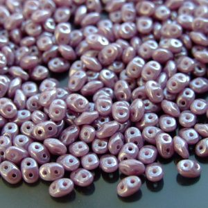 100g SuperDuo Beads Opaque Purple Amethyst Luster WHOLESALE Michael's UK Jewellery