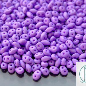 100g SuperDuo Beads Silk Matt Dark Purple WHOLESALE Michael's UK Jewellery