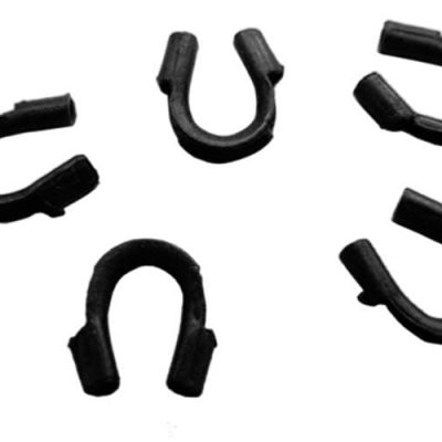 100x Black Brass Wire Guardian Protectors Michael's UK Jewellery