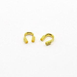100x Gold Brass Wire Guardian Protectors Michael's UK Jewellery
