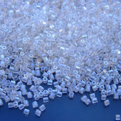 10g 101 Transparent Crystal Luster Toho Hexagon Seed Beads 11/0 2mm Michael's UK Jewellery