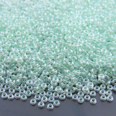 10g 1065 Inside Color Crystal/Mint Lined Toho Demi Round Seed Beads 11/0 2mm Michael's UK Jewellery
