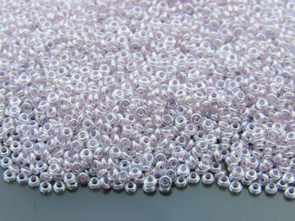 10g 1066 Inside Color Crystal/Light Grape Lined Toho Demi Round Seed Beads 11/0 2mm Michael's UK Jewellery