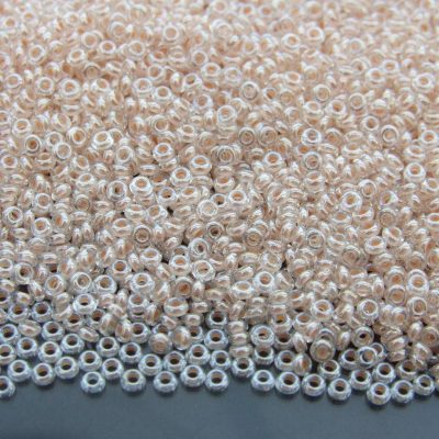 10g 1068 Inside Color Crystal/Blush Lined Toho Demi Round Seed Beads 11/0 2mm Michael's UK Jewellery