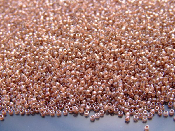10g 1071 Inside Color Crystal/Antique Plum Lined Toho Seed Beads 15/0 1.5mm Michael's UK Jewellery