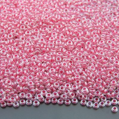 10g 1082 Inside Color Crystal/Fuchsia Lined Toho Demi Round Seed Beads 11/0 2mm Michael's UK Jewellery