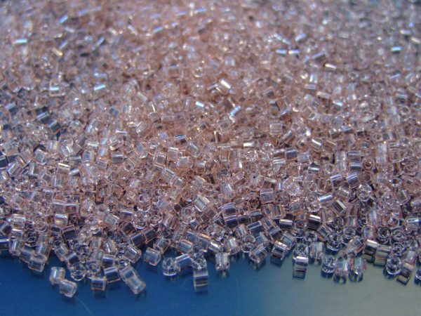 10g 11 Transparent Rosaline Toho Cube Seed Beads 1.5mm Michael's UK Jewellery