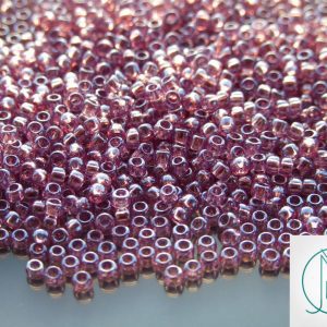 TOHO Seed Beads 110 Transparent Luster Light Amethyst 8/0 beads mouse
