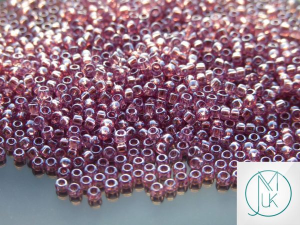 TOHO Seed Beads 110 Transparent Luster Light Amethyst 8/0 beads mouse