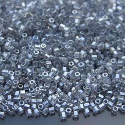 10g 112 Transparent Black Diamond Luster Toho Hexagon Seed Beads 11/0 2mm Michael's UK Jewellery