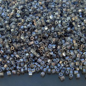 10g 113 Black Diamond Luster Toho Hexagon Seed Beads 11/0 2mm Michael's UK Jewellery