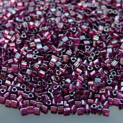 TOHO Triangle Beads 115 Transparent Amethyst Luster 11/0 beadsmouse.co.uk