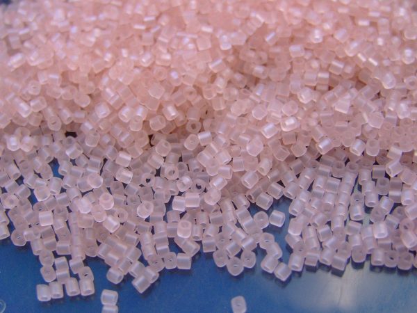 10g 11F Transparent Frosted Rosaline Toho Cube Seed Beads 1.5mm Michael's UK Jewellery