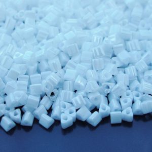 10g 121 Opaque White Luster Toho Triangle Seed Beads 8/0 3mm Michael's UK Jewellery
