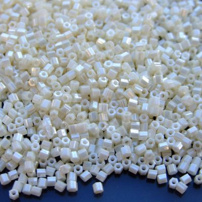 10g 122 Opaque Navajo White Luster Toho Hexagon Seed Beads 11/0 2mm Michael's UK Jewellery