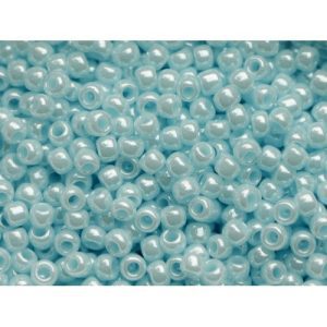 10g 124 Opaque Pale Blue Luster Toho Seed Beads 8/0 3mm Michael's UK Jewellery