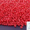 TOHO Seed Beads 125 Opaque Cherry Luster 8/0 beads mouse