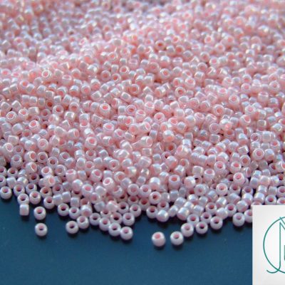 10g 126 Opaque Baby Pink Luster Toho Seed Beads 15/0 1.5mm Michael's UK Jewellery