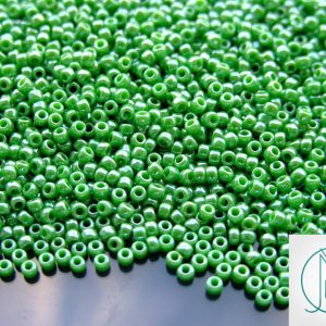 20g TOHO Beads 130 Opaque Mint Green Luster 11/0 beads mouse