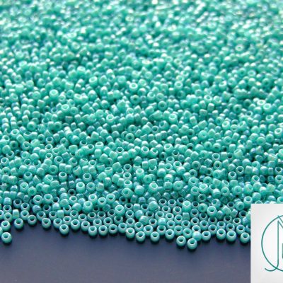 10g 132 Opaque Turquoise Luster Toho Seed Beads 15/0 1.5mm Michael's UK Jewellery