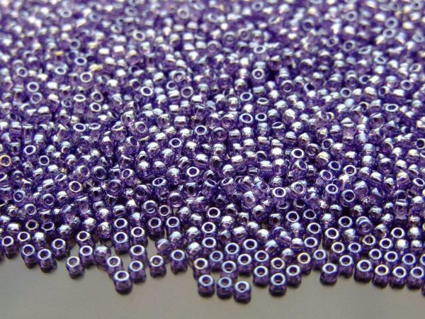 20g TOHO Beads 136 Transparent Lustered Sugar Plum 11/0 beads mouse