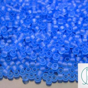 10g 13F Transparent Light Sapphire Frosted Toho Seed Beads 8/0 3mm Michael's UK Jewellery