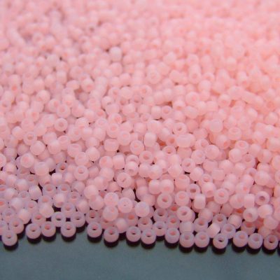 TOHO Seed Beads 145F Ceylon Frosted Innocent Pink 11/0 beads mouse