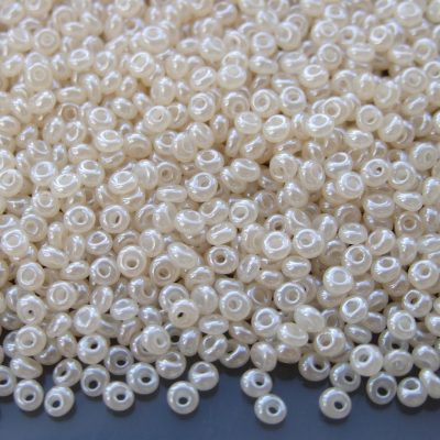10g 147 Ceylon Light Ivory Toho 3mm Magatama Seed Beads Michael's UK Jewellery