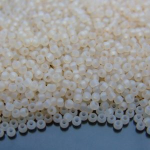 TOHO Seed Beads 147F Ceylon Frosted Light Ivory 11/0 beads mouse