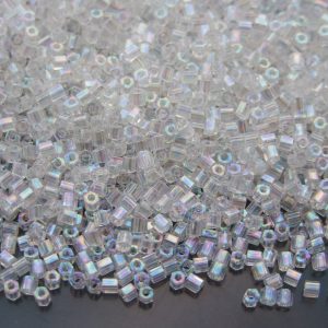 10g 161 Transparent Crystal Rainbow Toho Hexagon Seed Beads 11/0 2mm Michael's UK Jewellery