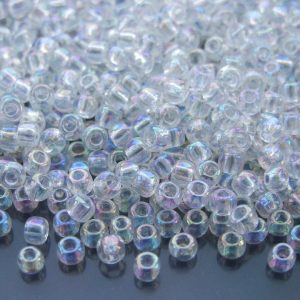 10g 161 Transparent Crystal Rainbow Toho Seed Beads 6/0 4mm Michael's UK Jewellery