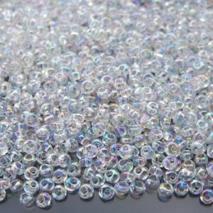10g 161 Transparent Rainbow Crystal Toho 3mm Magatama Seed Beads Michael's UK Jewellery