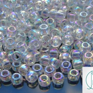 10g 161 Transparent Rainbow Crystal Toho Seed Beads 3/0 5.5mm Michael's UK Jewellery