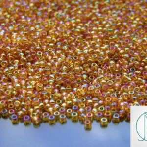 20g TOHO Beads 162B Transparent Topaz Rainbow 11/0 beads mouse