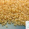 TOHO Seed Beads 162F Transparent Frosted Light Topaz Rainbow 11/0 beads mouse