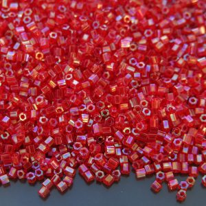 10g 165B Transparent Siam Ruby Rainbow Toho Hexagon Seed Beads 11/0 2mm Michael's UK Jewellery