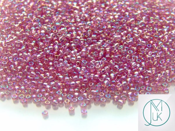 20g TOHO Beads 166 Transparent Light Amethyst Rainbow 11/0 beads mouse
